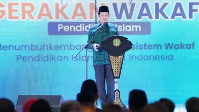 
 Kemenag Luncurkan Gerakan Wakaf Pendidikan Islam, Dorong Kemandirian Madrasah dan Pesantren
