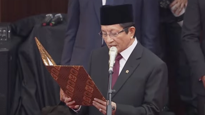 
 Menag Pimpin Doa di Sidang Tahunan MPR RI, Mohon Keberkahan bagi Bangsa di HUT ke-80 RI