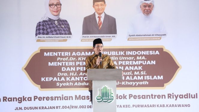 
 Menag Ajak Orang Tua Sekolahkan Anak di Madrasah dan Pesantren: “Penting untuk Cetak Anak Saleh”