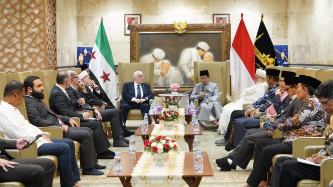 
 Menag Nasaruddin Umar Terima Kunjungan Menteri Wakaf Suriah di Masjid Istiqlal, Bahas Kaderisasi Ulama dan Penguatan Wakaf