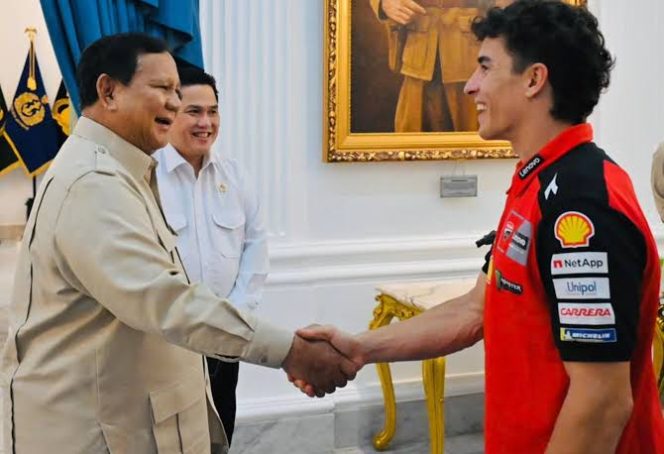 
 Presiden Prabowo Terima Marc Marquez di Istana, Tegaskan Komitmen Indonesia Kembangkan Sport Tourism