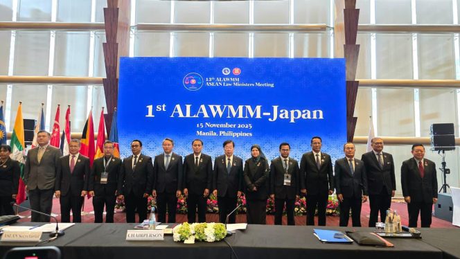 
 ASEAN–Jepang Gelar Pertemuan Perdana Menteri Hukum di Manila, Indonesia Dorong Pembahasan Khusus Royalti dan AI