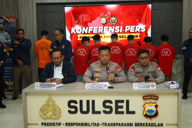 
 Polda Sulsel Rilis Perkembangan Kasus Penembakan Maut dan Pembakaran 13 Rumah di Sapiria