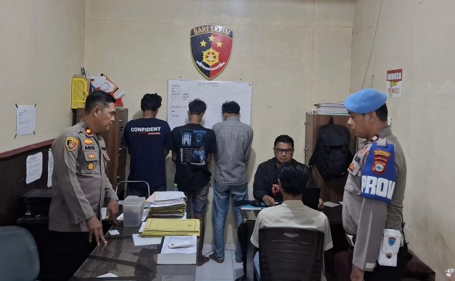 
 Polsek Mariso Amankan Empat Pelaku Penganiayaan di Jalan Rajawali Makassar