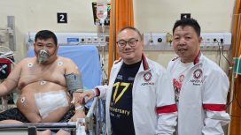 Ketua DPD KAI Jakarta, Fredy Limantara, SE.,SH.,MH.,CLA. Jenguk Korban Di Rumah Sakit Siloam Tangerang