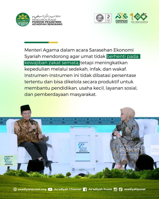 
 Menag Dorong Penguatan Keuangan Sosial Islam untuk Pemberdayaan Masyarakat