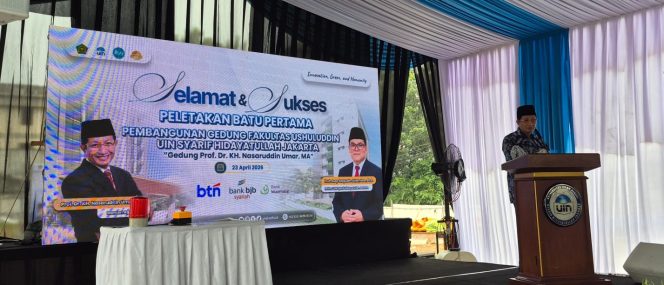 
 Menag Dorong Transformasi Pendidikan, UIN Jakarta Bangun Gedung Ushuluddin Berbasis Modernitas dan Keilmuan