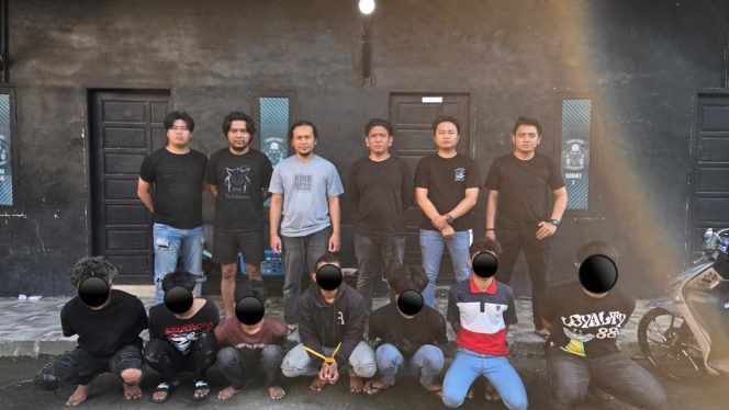 
 Tujuh Pemuda Diduga Geng Motor Ditangkap Usai Culik dan Keroyok Warga di Makassar