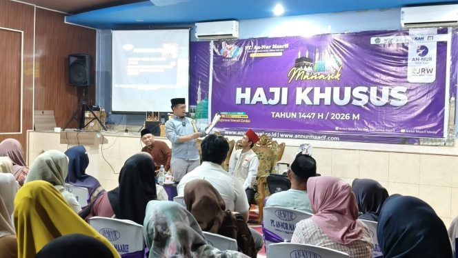 
 Ratusan Jamaah Haji Khusus PT Annur Maarif Ikuti Manasik di Sidrap, Dr. Bunyamin: Fokus Ibadah, Biarkan Tim Kami Layani Anda