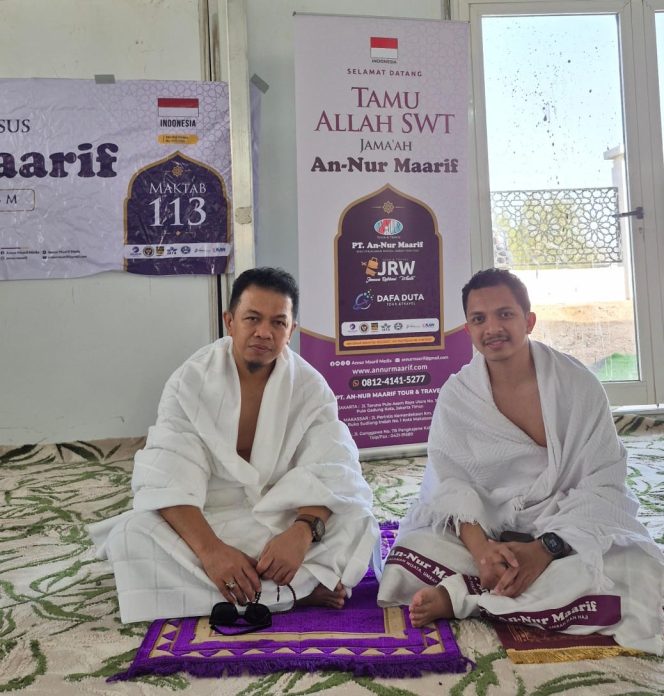
 Dr. H. Bunyamin M. Yapid Jadi Khatib di Tenda 111 Jemaah Haji Khusus PT Annur Maarif